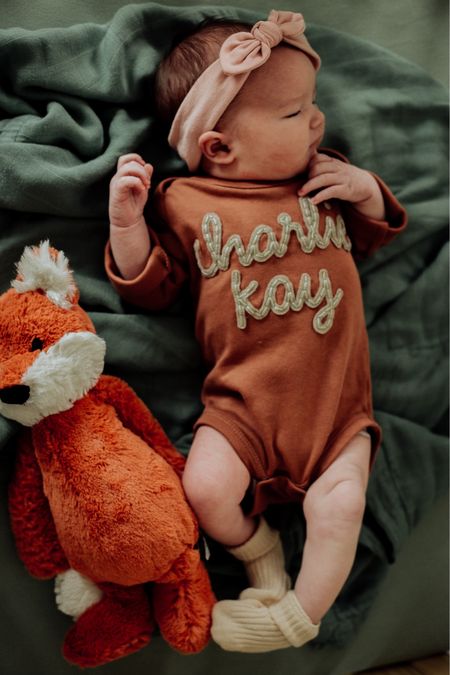 Charlie’s first OOTD includes this custom onesie from ETSY, cozy Amazon socks + little bow! 

Newborn outfit, newborn outfit idea, newborn fashion, onesie, customized onesie, toddler fashion, toddler outfit, newborn essentials, newborn favorites, baby must haves, baby essentials 


#LTKunder50 #LTKbaby #LTKkids