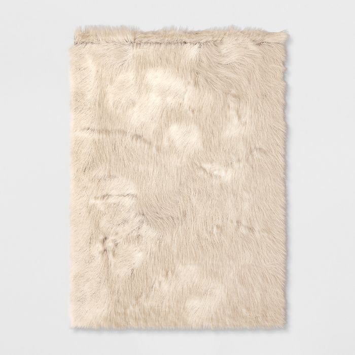 Solid Faux Fur Area Rug - Project 62™ | Target
