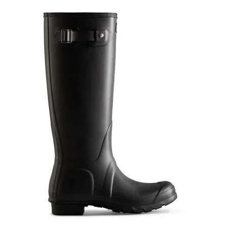 Hunter Women s Waterproof Wider Calf Rain Boots Black 7 | Walmart (US)