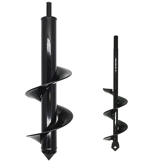 2 Pack Auger Drill Bit for Planting 3"x12" and 1.6"x9" Spiral Drill for Planting Flower Garden Au... | Amazon (US)