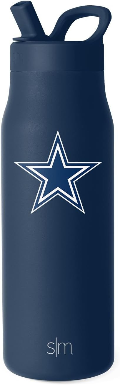 Simple Modern Officially Licensed NFL Dallas Cowboys Water Bottle with Straw Lid | Leak Proof Ins... | Amazon (US)
