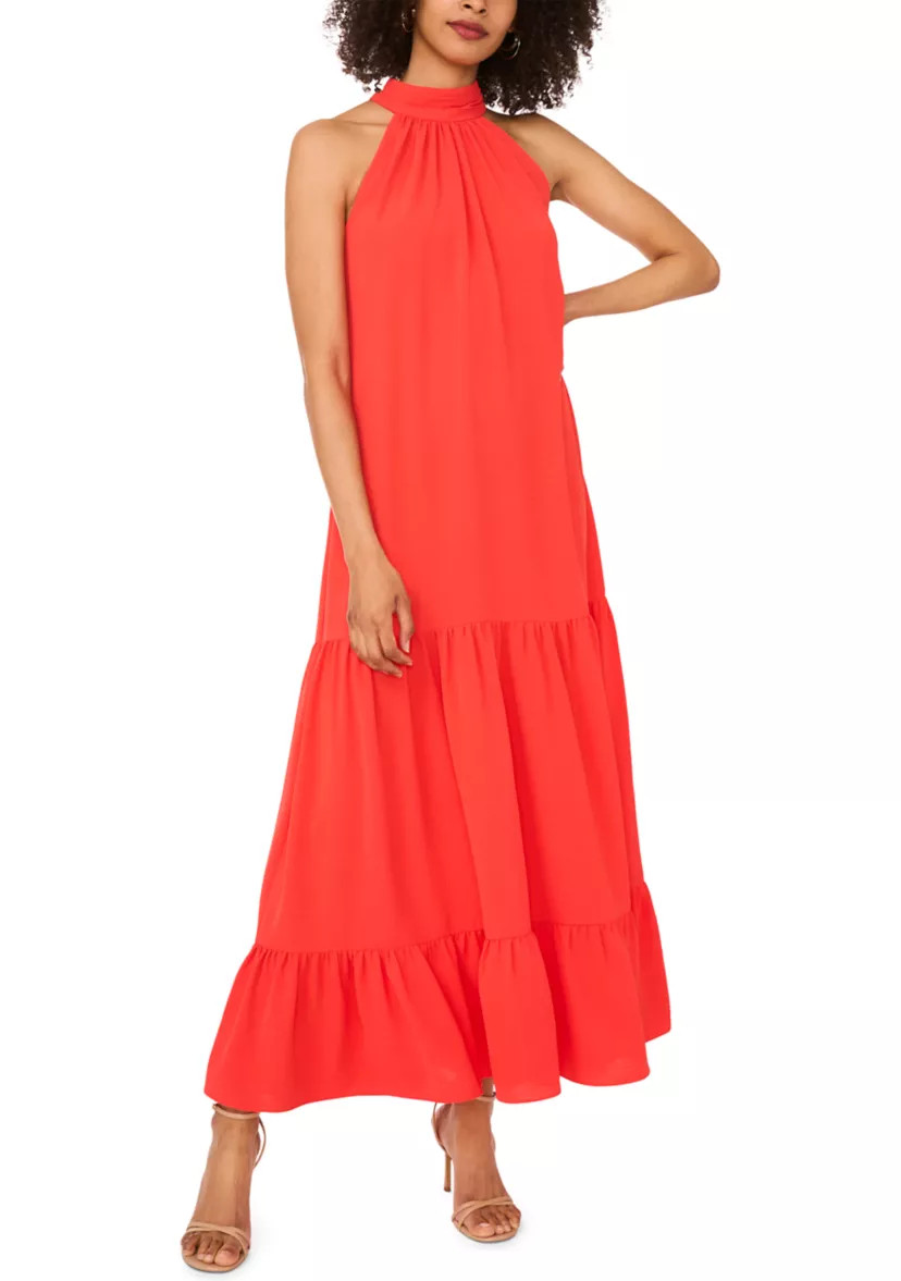 Women's Halter Neck Challis Dress | Belk