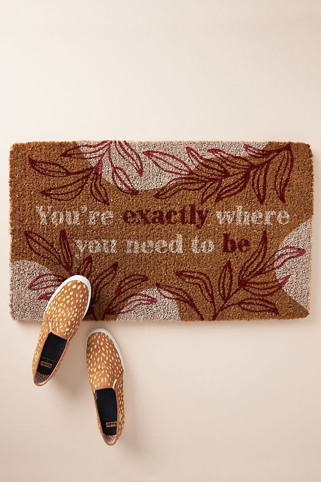 You're Exactly Where You Need To Be Doormat | Anthropologie (US)