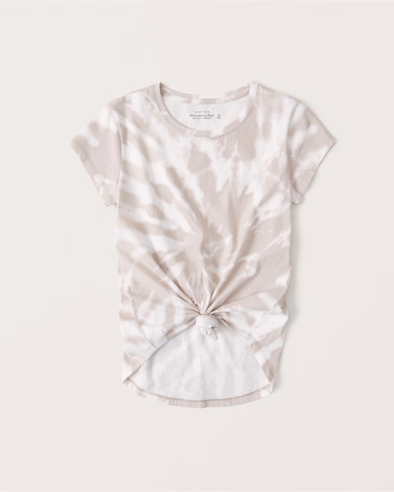 Tie-Dye Knotted Crew Tee | Abercrombie & Fitch (US)