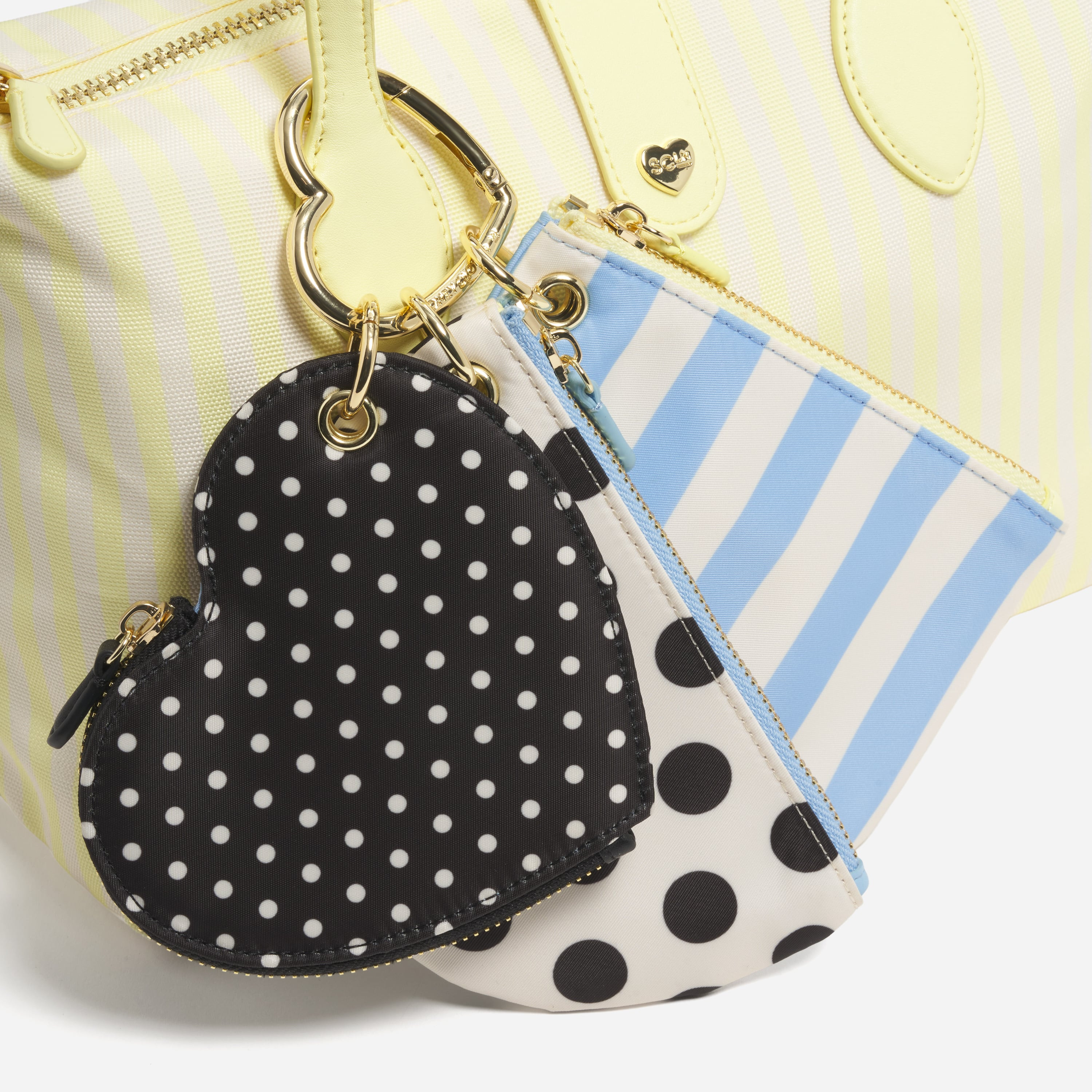 Dots & Stripes Multi Pouch Charm Set | Stoney Clover Lane | Stoney Clover Lane