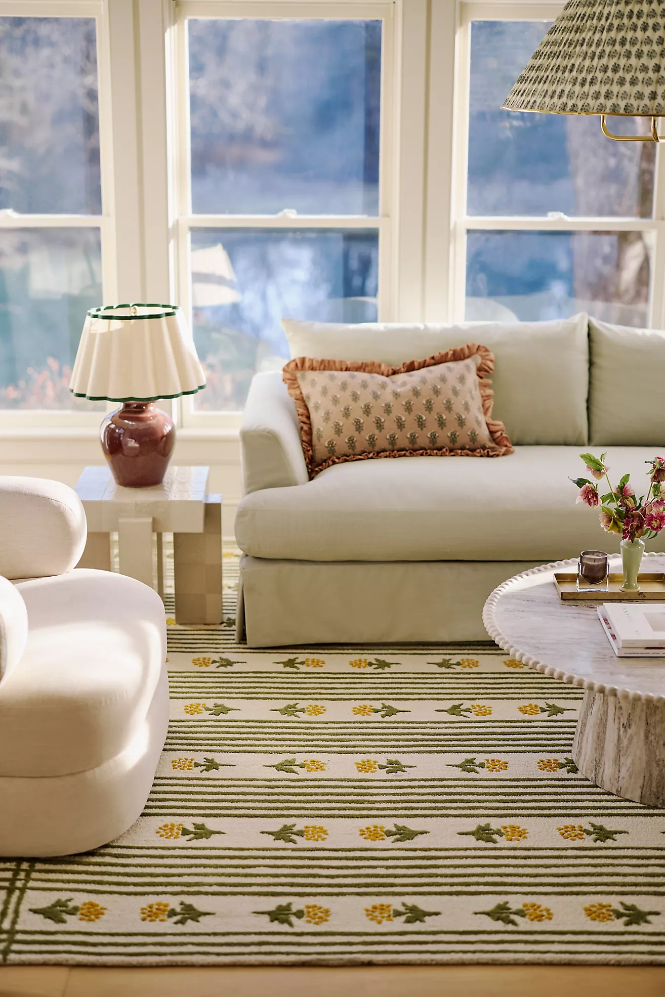 Tufted and Hooked Wool Floral Rug | Anthropologie (US)