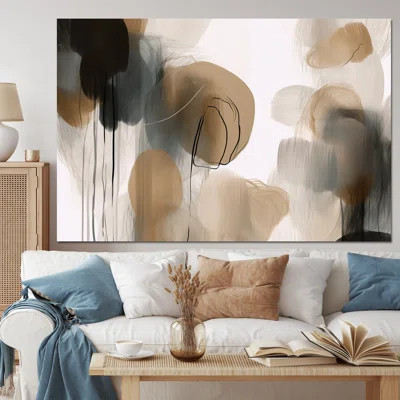 Painting Of Abstract Shapes II - Abstract Painting Wall Decor | Wayfair North America