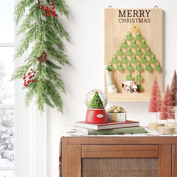 Wood and Metal Tag Countdown Calendar - Threshold™ | Target