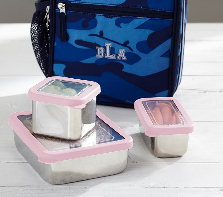 Stainless Steel Food Container Set, Classic | Pottery Barn Kids