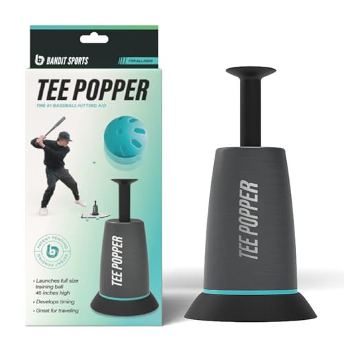 Amazon.com : Bandit Sports Tee Popper, Durable Nylon Strength, Batting Tee for Perfect Swings, Ba... | Amazon (US)