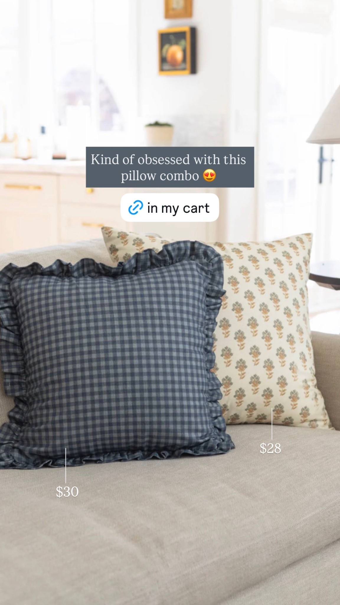 Affordable pillow covers for spring! I love the ruffles and the gingham 😍

#LTKHome