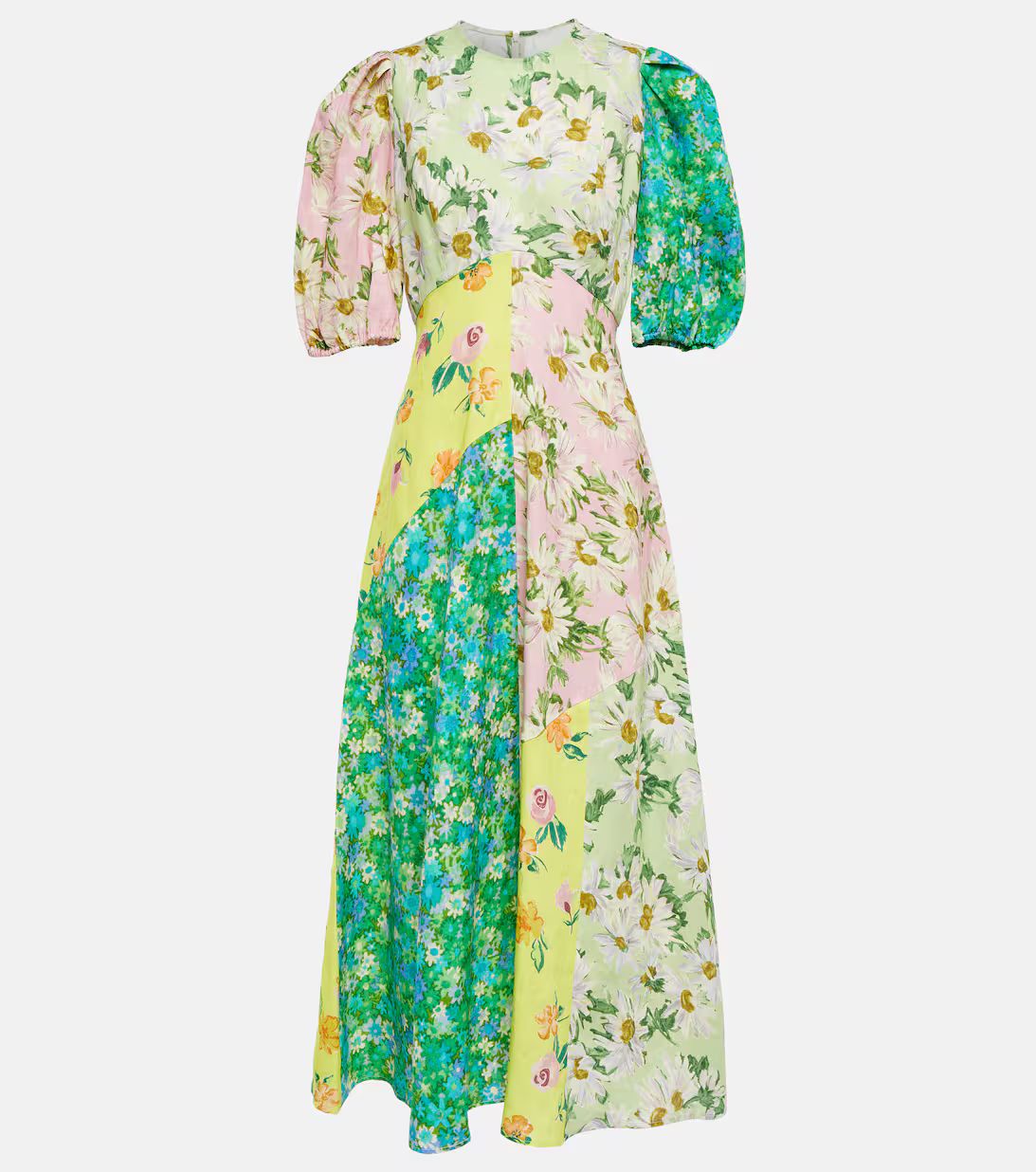 Kenzie patchwork linen midi dress | Mytheresa (US/CA)