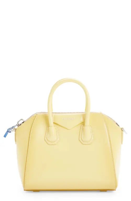 Givenchy Antigona Mini Leather Top Handle Bag in Banana at Nordstrom | Nordstrom