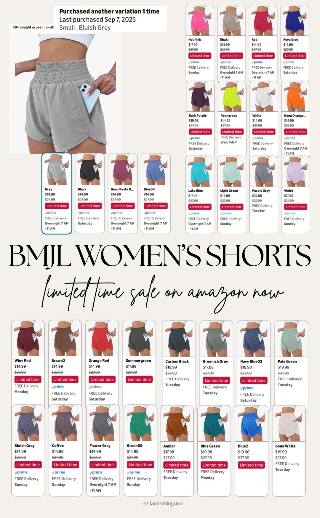 my favorite athletic shorts are on sale! 👏🏼👏🏼
size: SM (TTS)

athletic shorts, on sale, limited time sale, amazon haul, bmjl shorts, amazon, amazon finds, workout clothess

#LTKfitnessgoals #LTKActive #LTKSaleAlert