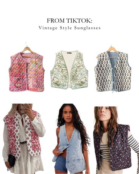 Embroidered vest, spring vest, waffle vest, spring jacket 

#LTKSeasonal #LTKStyleTip