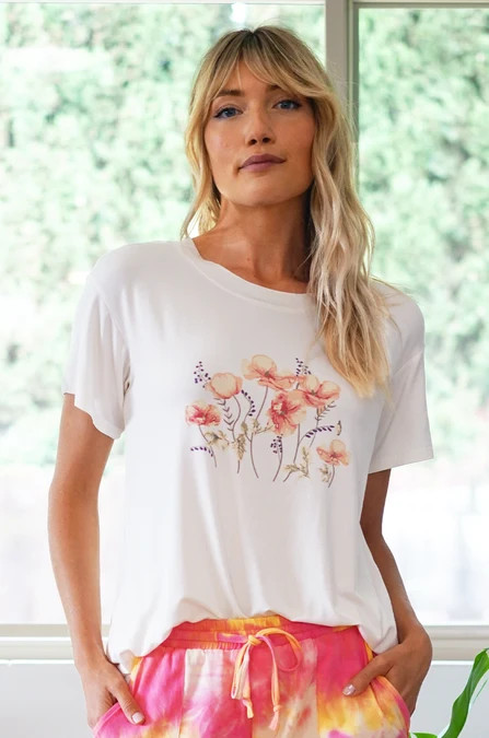 Painted Poppy Tee | Amaryllis Apparel