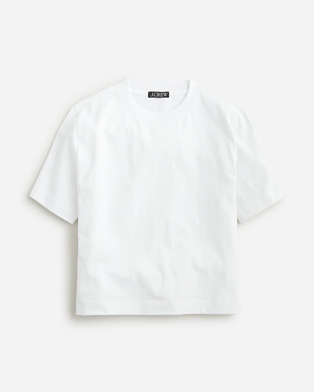 Relaxed premium-weight cropped T-shirt | J. Crew US