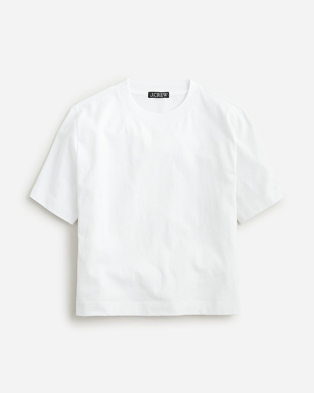 Relaxed premium-weight cropped T-shirt | J.Crew US