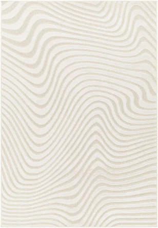Ricki Machine Woven / Power Loomed Cream Rug | Wayfair North America