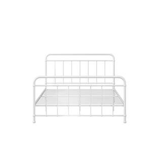 DHP Bice White Metal Queen Bed-DE01844 - The Home Depot | The Home Depot