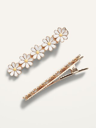Flower Barrette Hair Clips 2-Pack for Girls | Old Navy (US)