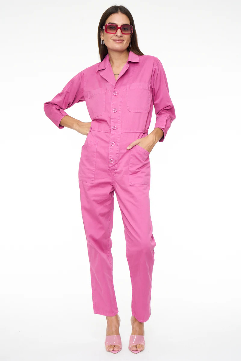 Tanner Long Sleeve Field Suit - Fuchsia | Pistola Denim