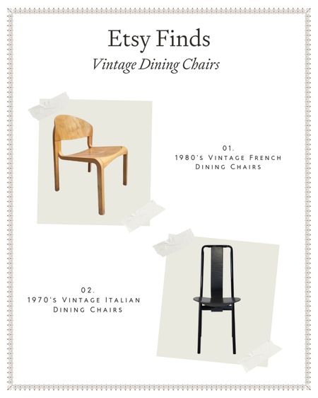 Etsy Finds: Vintage dining chairs #homedecor #interiordesign #midcentury #modern #italian #french 

#LTKhome #LTKeurope