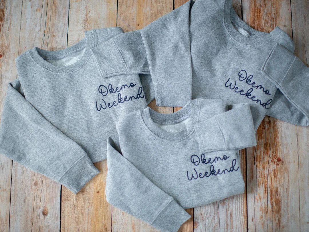 Matching Kid Sweatshirts Family Vacation Matching Embroidered Sweatshirt Sibling Matching Embroid... | Etsy (US)