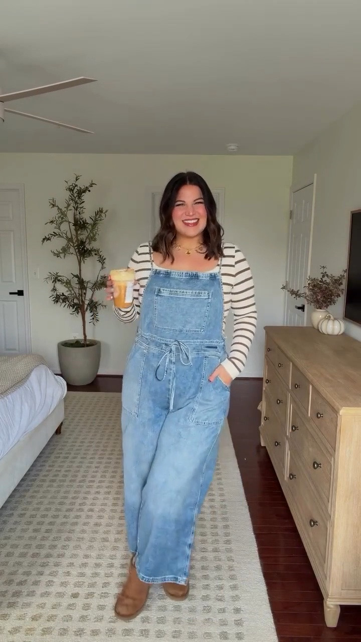 Midsize pre fall outfit

Top - older from Arula : size xl
overalls: size xl *set from beginning of the video - large

#LTKootd #LTKMidsize #LTKTall
