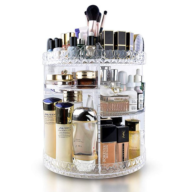 InnSweet 360 Rotating Makeup Organizer, Adjustable Cosmetic Storage Display Case with 8 Layers, L... | Walmart (US)