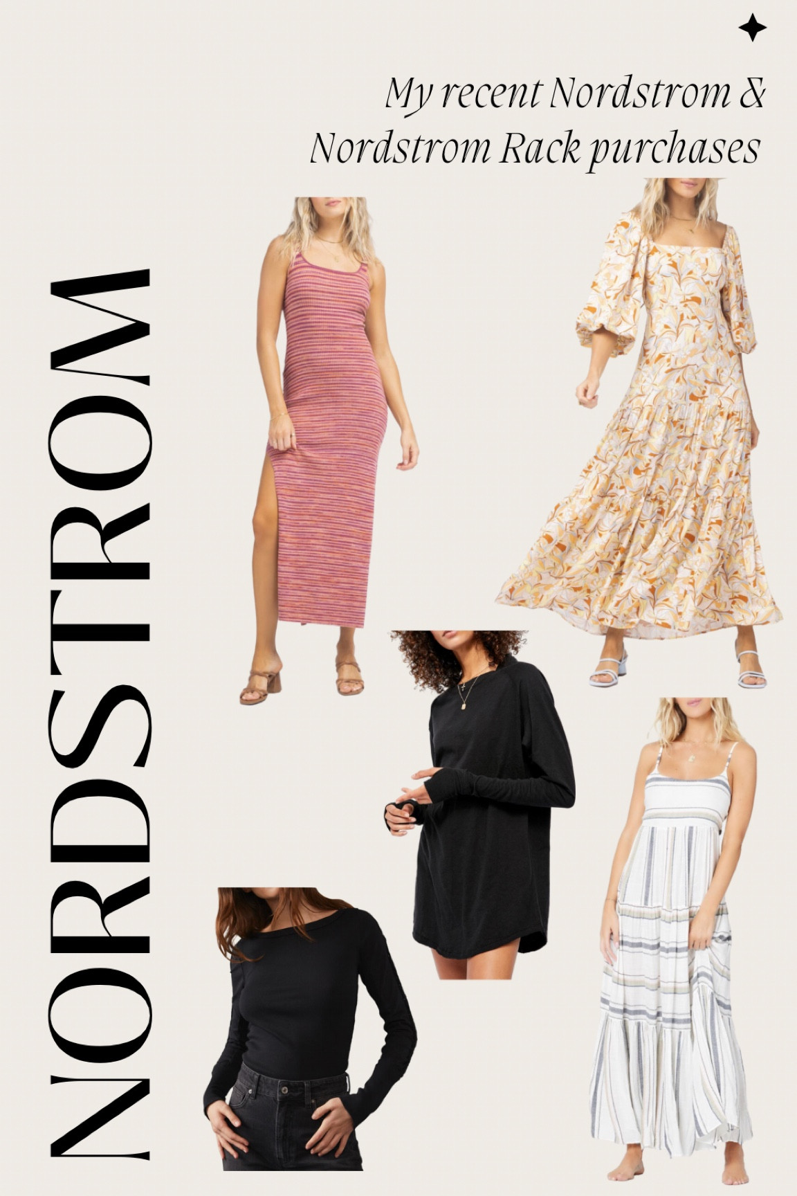 My recent Nordstrom Rack & Nordstrom purchases. The perfect L Space Dresses for this upcoming spring and some staples from Free People! 

#LTKSeasonal #LTKsalealert #LTKSale