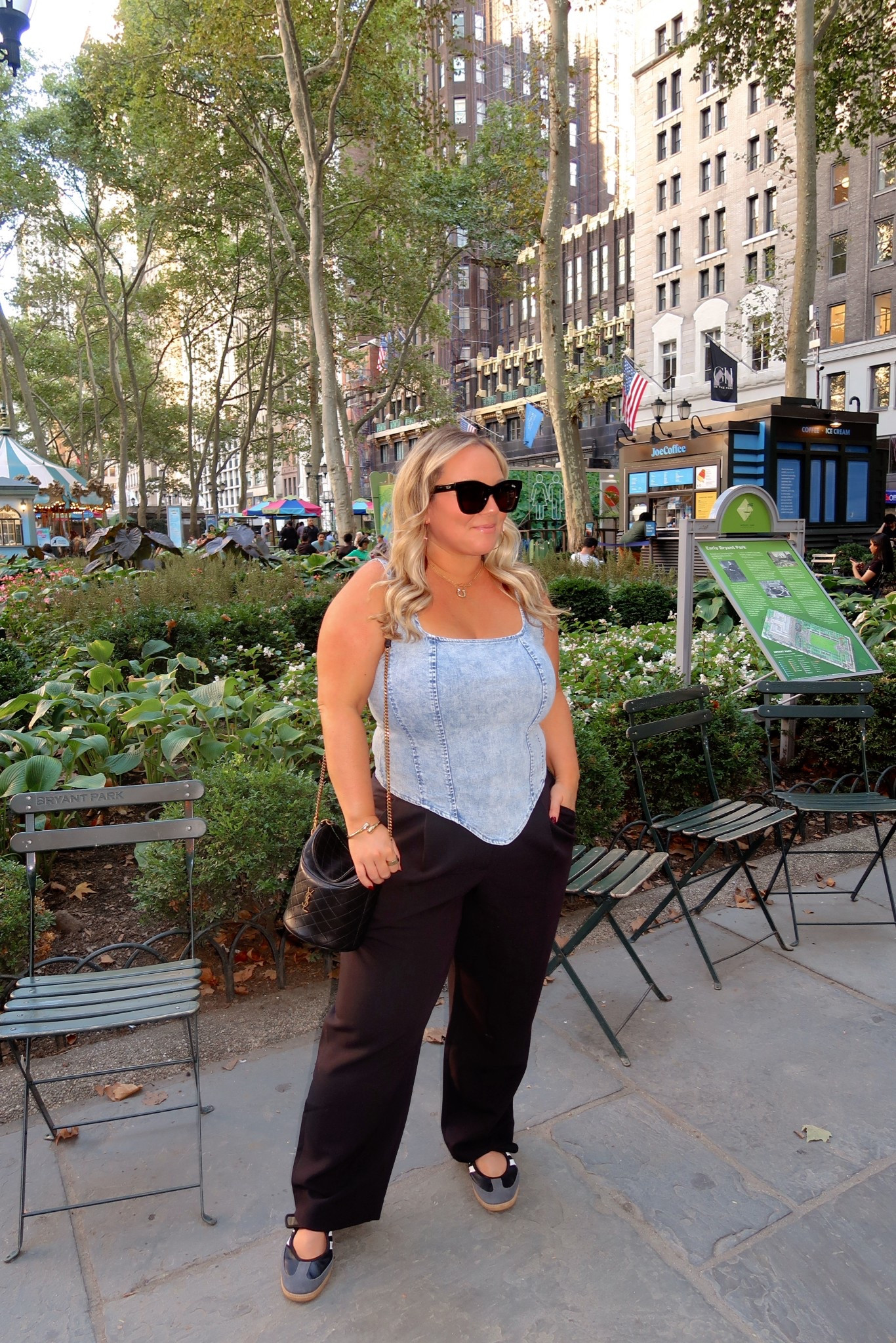 NYC first day! I am so excited to be here!
It's warm so did a denim corset and trousers!
Size XL corset it's super stretchy
Trousers size 32 SHORT
Curve love adidas run tts for me

NYFW, travel style, petite style, Amazon fashion, Abercrombie, style over 40, fall outfit, fall style, travel style, everyday style, fall sneakers, fall trends 

#LTKPetite #LTKMidsize #LTKNYFW