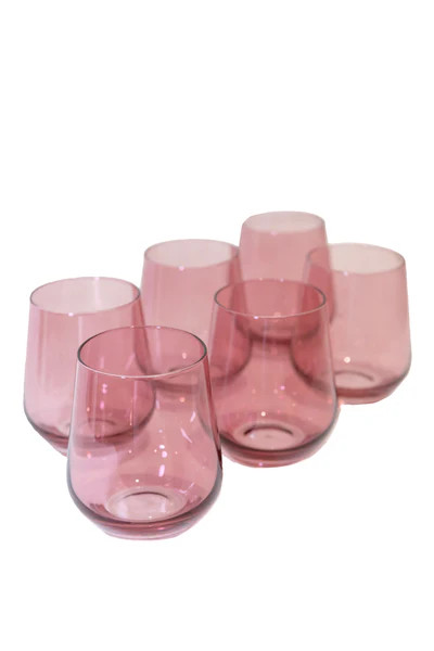 Wine Stemless, Set of 6 Rose | Over The Moon