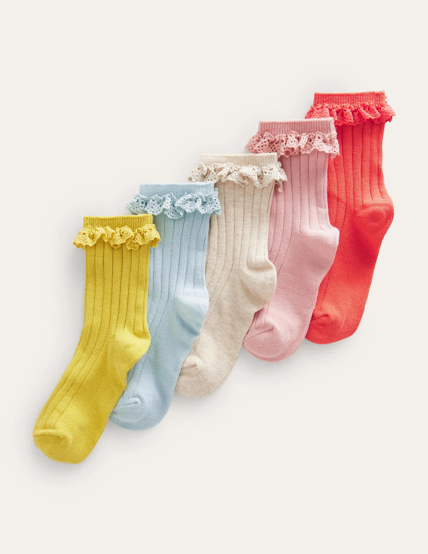 Frilly Socks 5 Pack | Boden (UK & IE)