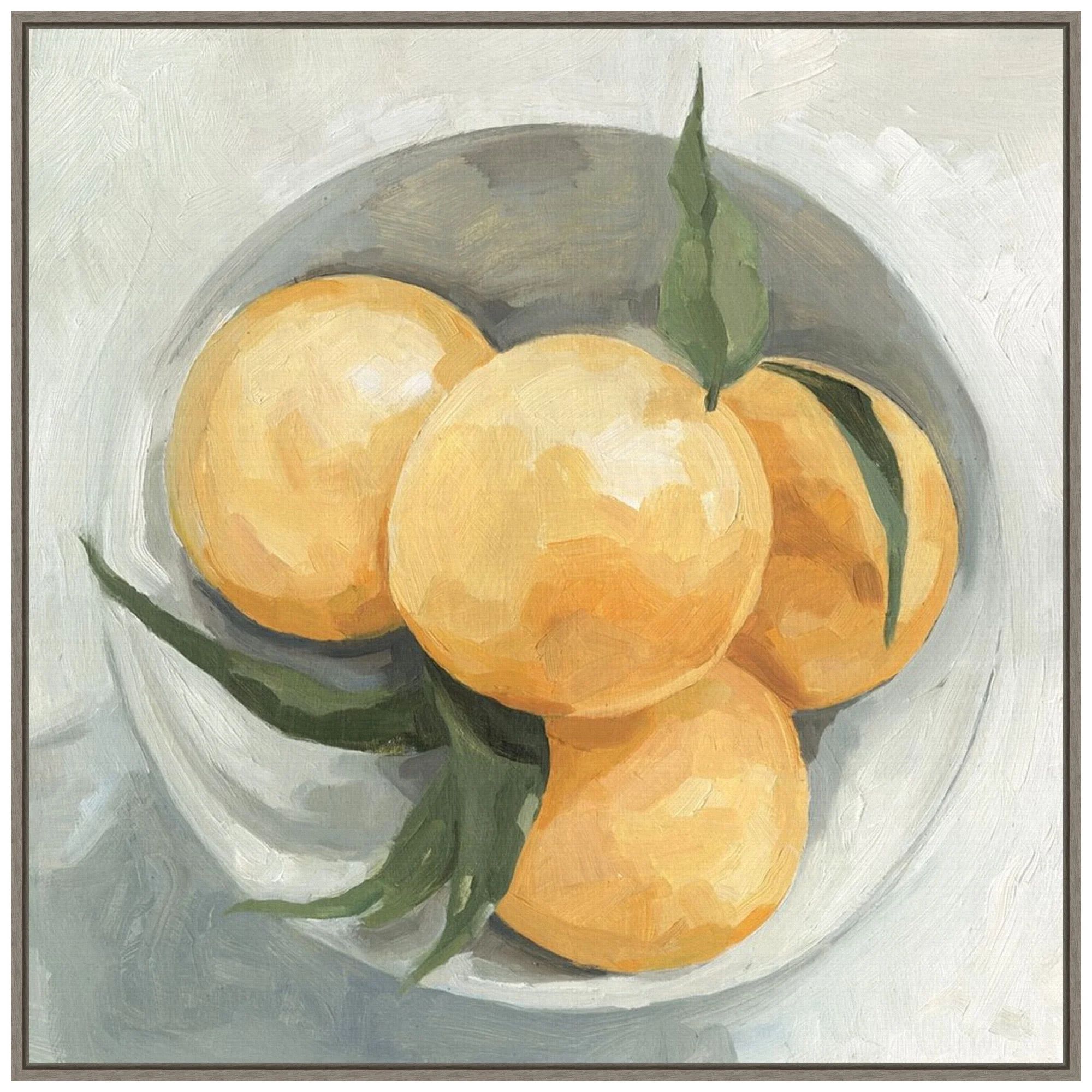 Amanti Art Fruit Bowl I Framed Canvas Wall Art Print | Walmart (US)