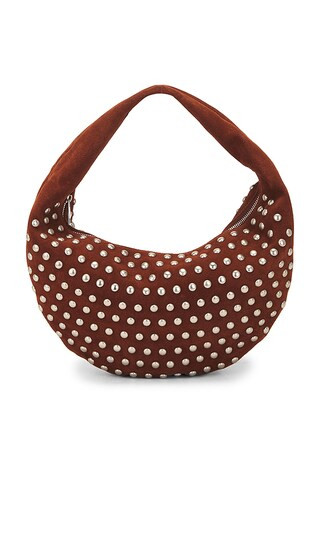 Studded Hobo Bag in Tan | Revolve Clothing (Global)