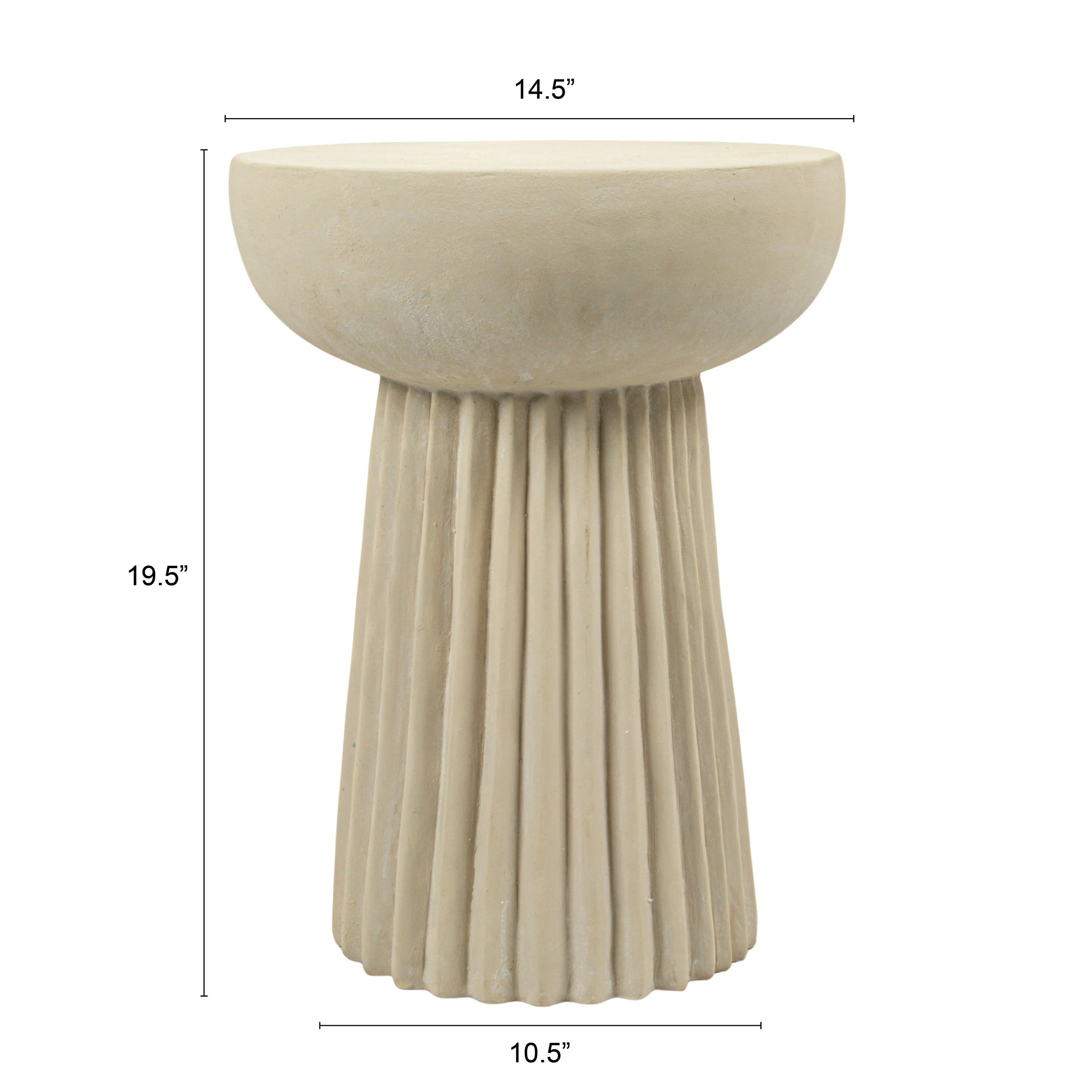 Vera Indoor/Outdoor Magnesium Oxide End Table | Wayfair North America