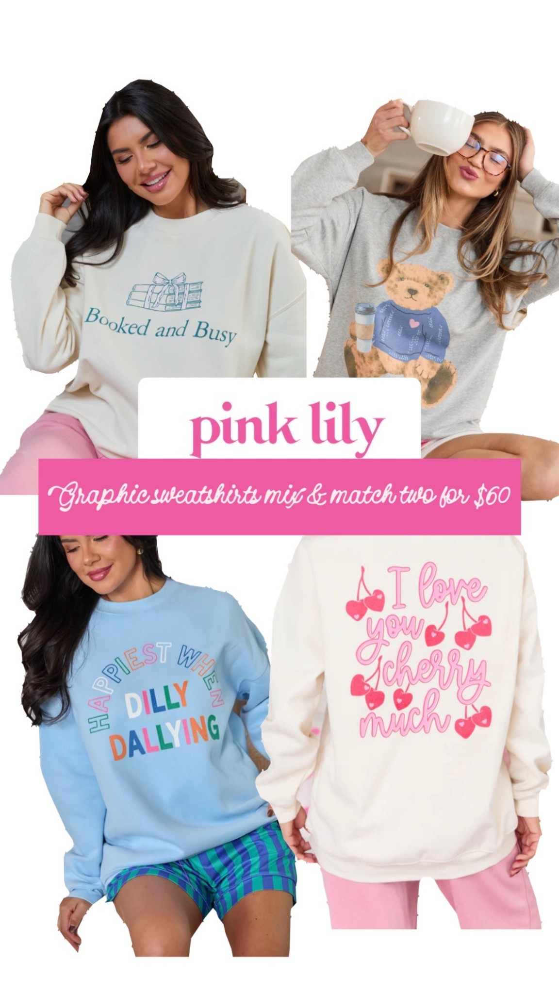 Graphic sweatshirt. Trending sweatshirt. Comfy sweatshirt. Girly sweatshirt. 

#LTKSaleAlert