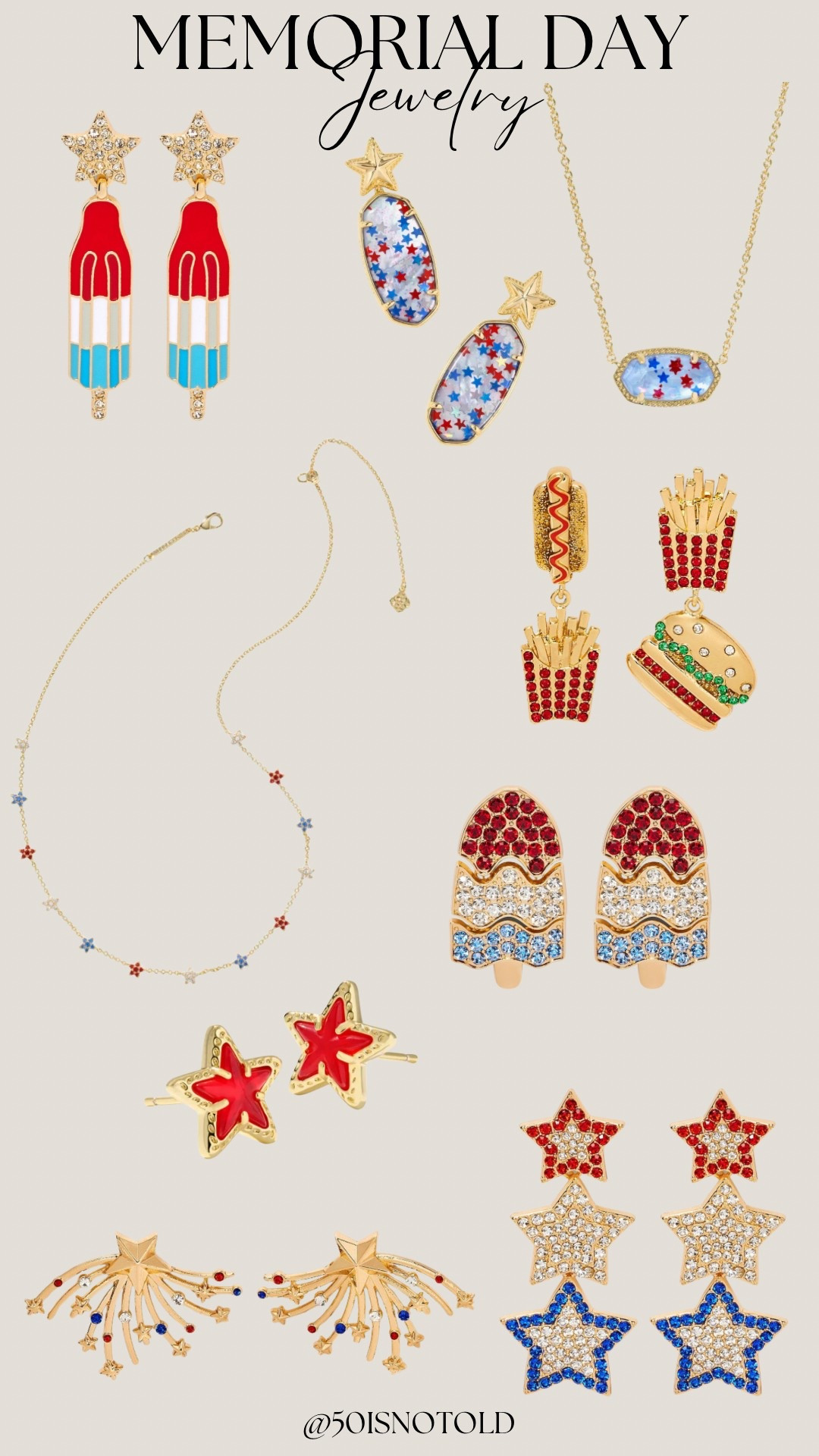 Memorial Day & Fourth of July jewelry finds! Red, white and blue | star earrings 

#LTKFindsUnder50 #LTKStyleTip #LTKSeasonal