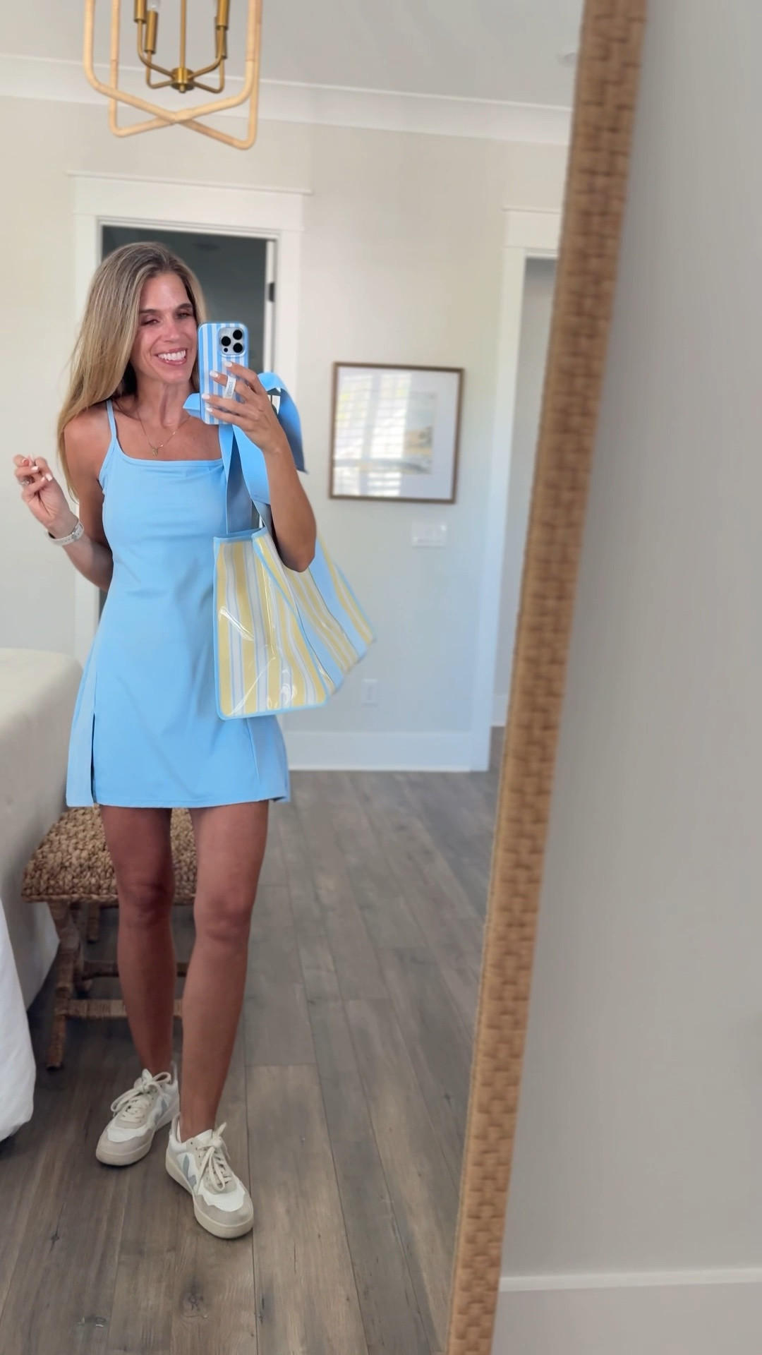 Amazon tennis/athletic dress comes in a bunch of colors. Great fit! Adjustable straps. Case Mate Cabana stripe jelly bow by is machine washable and such a great swim team bag, beach or travel bag. Collapses flat. Use code: KOURTNEY20 for 20% off Casemate 
Veja sneakers

#LTKmomlife #LTKootd #LTKOver40