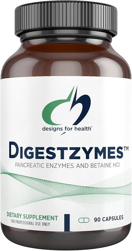 Designs for Health Digestzymes - Digestive Enzymes + Betaine Hydrochloride for Gas & Bloating Rel... | Amazon (US)