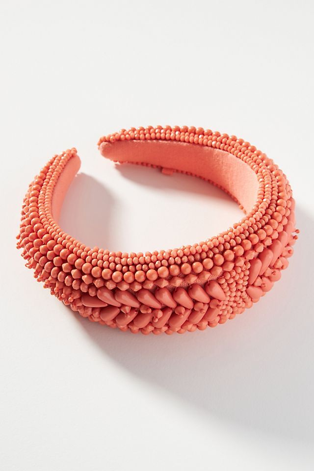 Beaded Puffy Headband | Anthropologie (US)