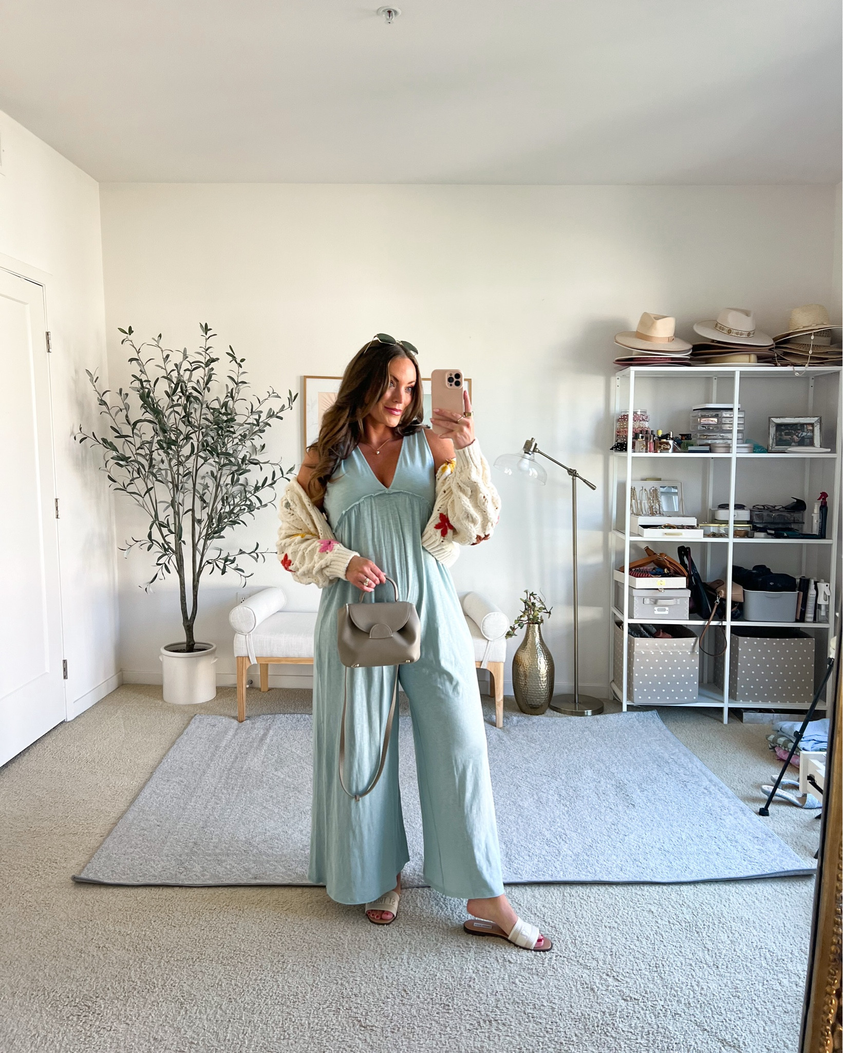 The comfiest jumpsuit ✨
I sized to a large for room for bump! 

#LTKWatchNow #LTKBump #LTKSeasonal