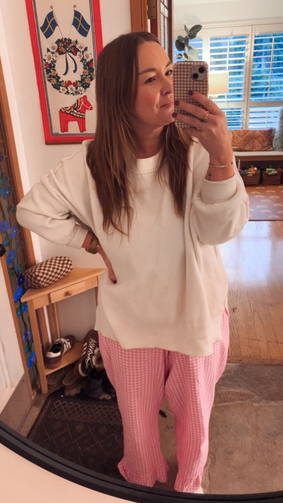 Yes these are pajama pants and yes I wore them out and about today. Comfy dopamine dressing 

#LTKmomlife #LTKMidsize #LTKFindsUnder50