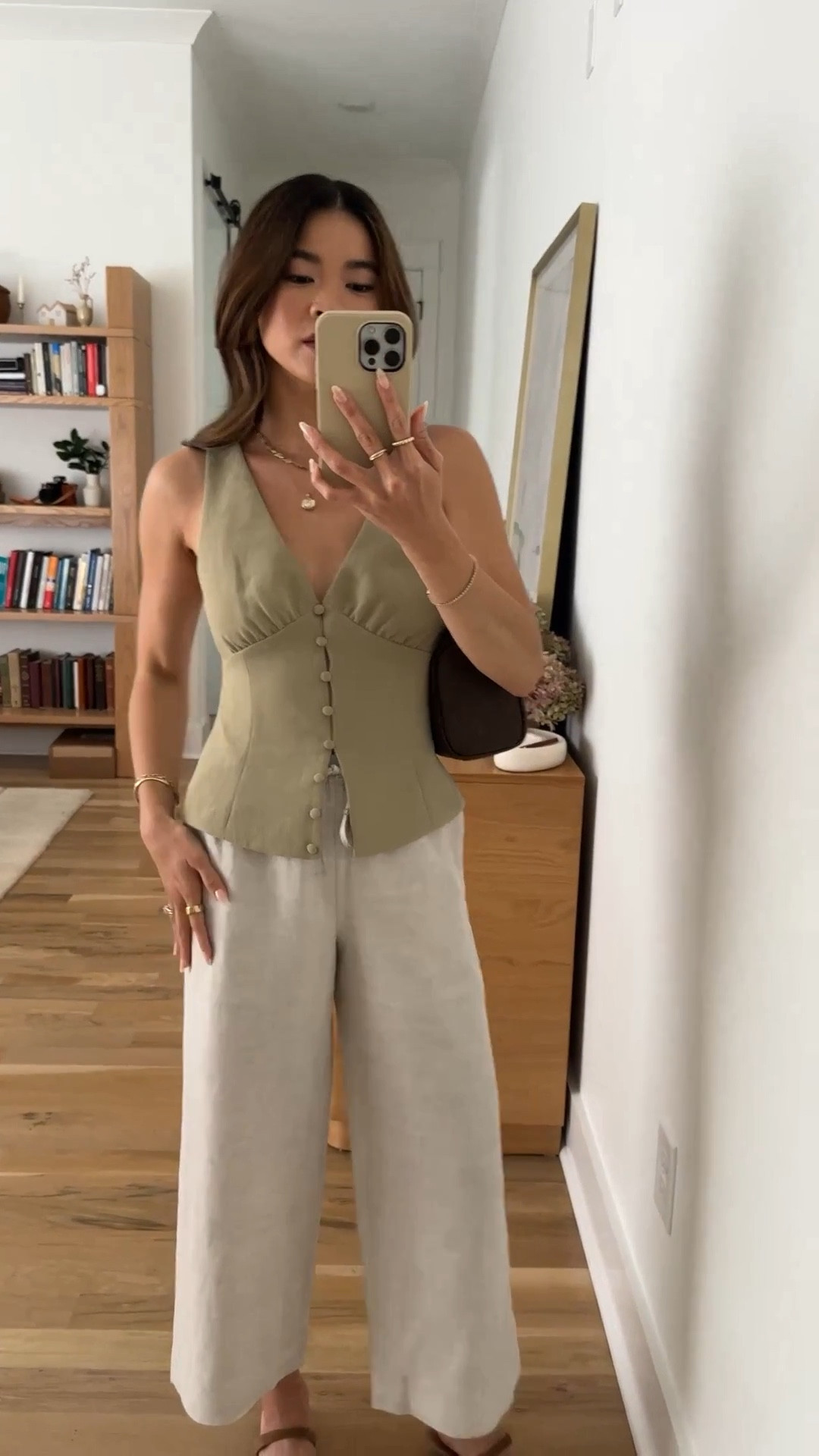 Sizing info: 
•Top size XS
•Pants size 2XS in undyed ecru

petite fashion, get dressed with me, outfit inspiration, ootd, nashville outfit, Nashville influencer, petite style, vacation style, casual outfits, mom style, petite pants, spring outfits, spring outfit info, spring pants, spring outfit idea, spring top, spring bag, spring blouse, aritzia top, spring shoes, viral pants, aritzia pants, petite pants, linen pants 
@Aritzia 
 

#LTKootd #LTKSeasonal #LTKPetite