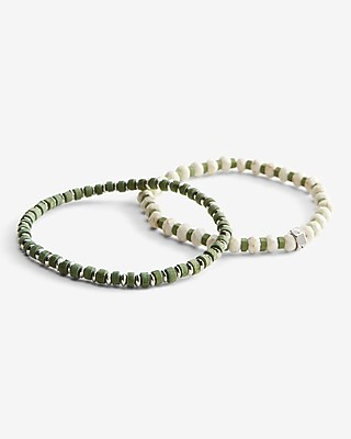 2 Pack Beaded Bracelets | Express