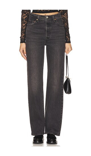 LEVI'S Ribcage Full Length in Black. | Revolve Clothing (Global)