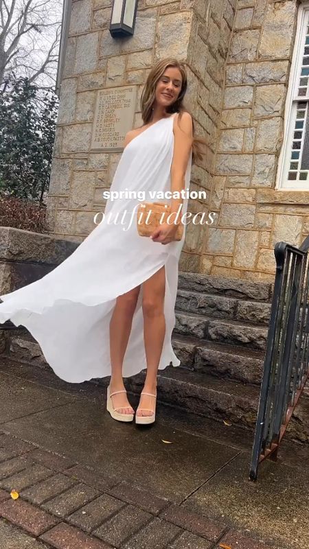 Spring vacation outfit ideas

White maxi dress, honeymoon dress, vacation dinner look, pink gauze set, denim midi skirt, pink romper, pool outfit, white two piece set 

#LTKunder100 #LTKtravel