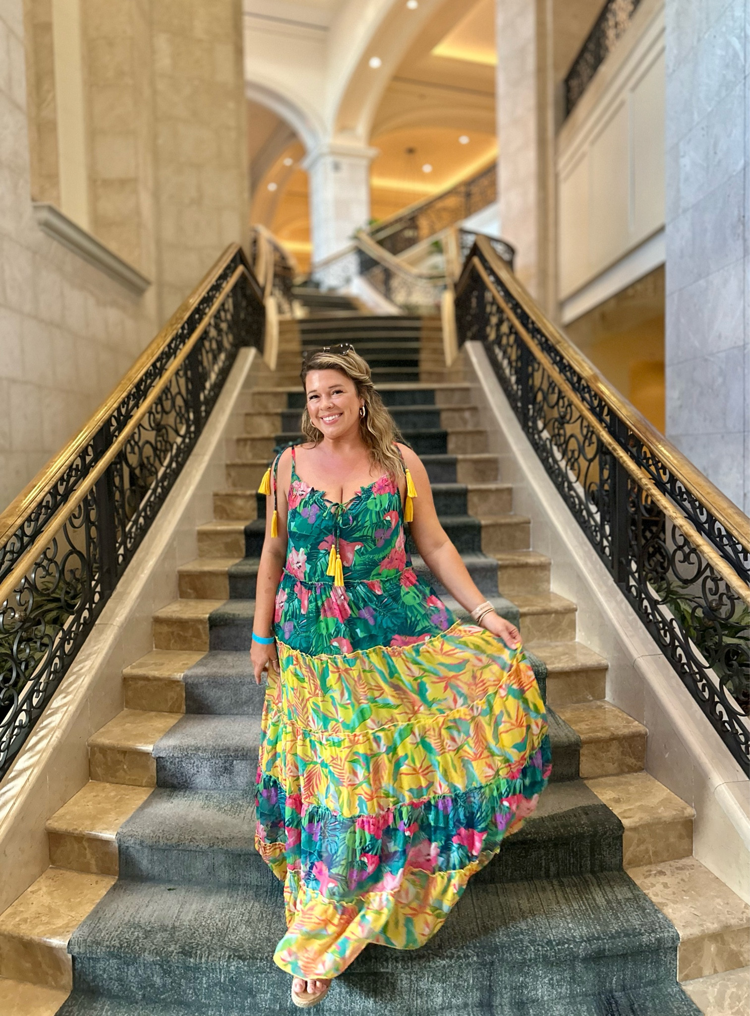 One of my fave tropical resort looking dresses with the tiered color pattern, floral print and tie shoulder tassels.


Vacation dress
Size large
Size 12
Midsize dress
Cruise dress
Maxi dresses
Tropical dress
Floral dress

#LTKStyleTip #LTKMidsize #LTKParties