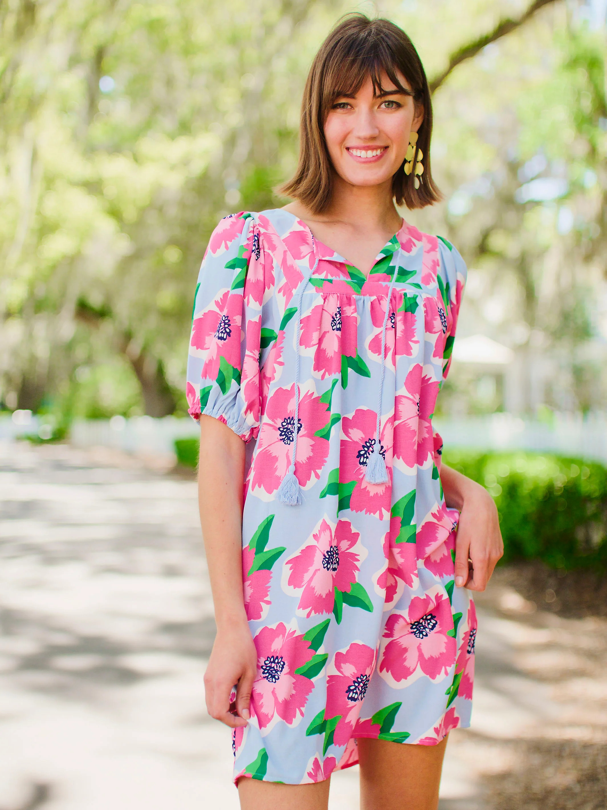 Penny Dress | Sea Flower Blue | Michelle McDowell